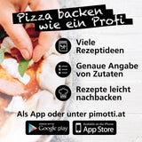 PIMOTTI Pizzastein 2cm Pizzastein fรผr Backofen Brotbackstein aus echtem Schamott eckig Backstein fรผr Backofen Pizza Steinplatte fรผr Back Ofen Grill Gasgrill Pizza Stone