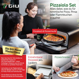 GIU Elektrischer Pizzaofen - Starker Elektro-Ofen fรผr neapolitanische Pizza | Backofen, Pizzaofen, elektrisch, Electric Oven | รber 400 Grad FusionHeat-Tech | Genieรe Steinofen-Geschmack Zuhause