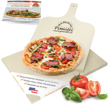 PIMOTTI Pizzastein 2cm Pizzastein fรผr Backofen Brotbackstein aus echtem Schamott eckig Backstein fรผr Backofen Pizza Steinplatte fรผr Back Ofen Grill Gasgrill Pizza Stone