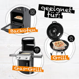 PIMOTTI Pizzastein 2cm Pizzastein fรผr Backofen Brotbackstein aus echtem Schamott eckig Backstein fรผr Backofen Pizza Steinplatte fรผr Back Ofen Grill Gasgrill Pizza Stone